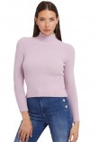 GUESS MARION TN LS SWEATER ΜΠΛΟΥΖΑ ΠΛΕΚΤΗ ΓΥΝΑΙΚΕΙΑ PINK