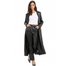 GUESS GEA PU LEATHER COAT ΠΑΛΤΟ ΓΥΝΑΙΚΕΙΟ BLACK