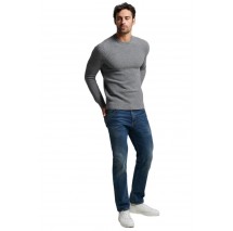 SUPERDRY TEXTURED CREW KNIT JUMPER ΜΠΛΟΥΖΑ ΠΛΕΚΤΗ ΑΝΔΡΙΚΗ GREY