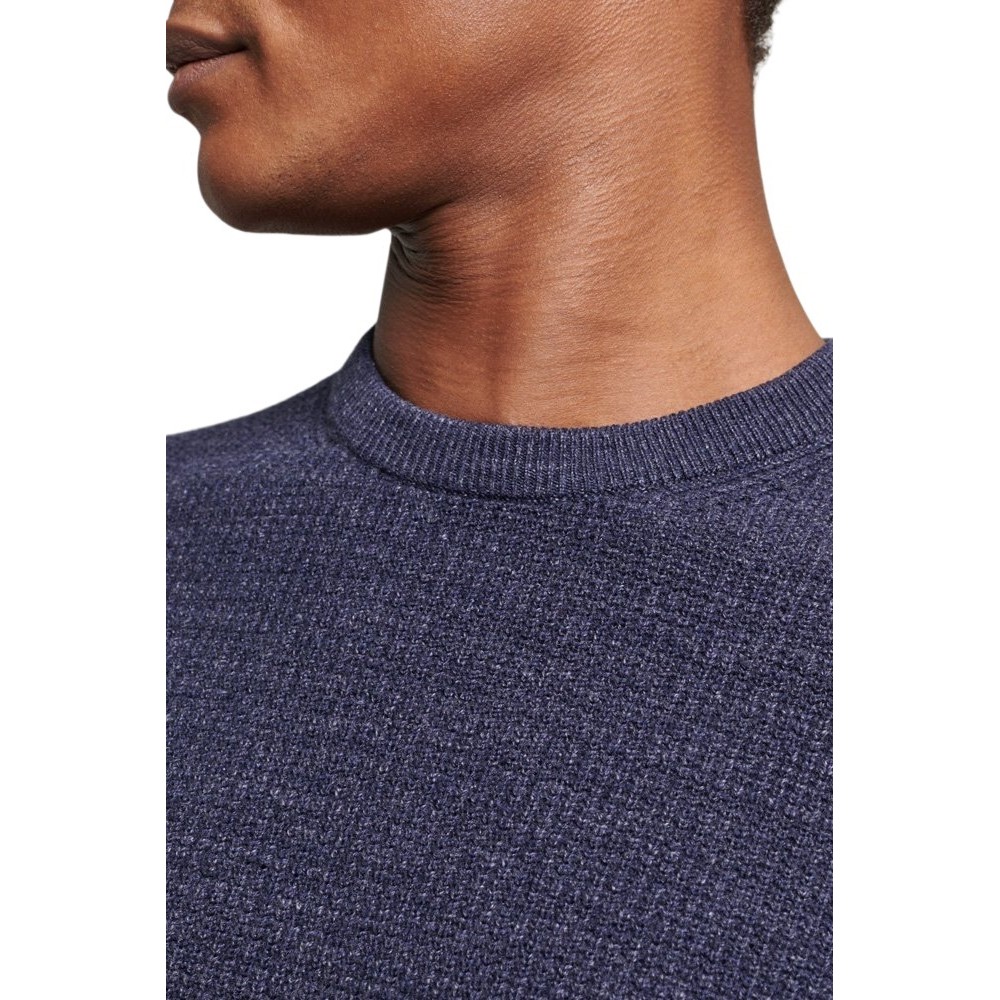 SUPERDRY TEXTURED CREW KNIT JUMPER ΜΠΛΟΥΖΑ ΠΛΕΚΤΗ ΑΝΔΡΙΚΗ NAVY