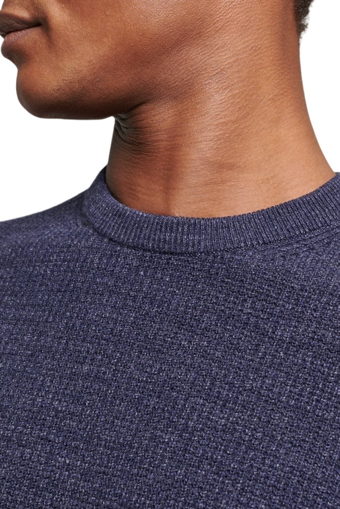 SUPERDRY TEXTURED CREW KNIT JUMPER ΜΠΛΟΥΖΑ ΠΛΕΚΤΗ ΑΝΔΡΙΚΗ NAVY