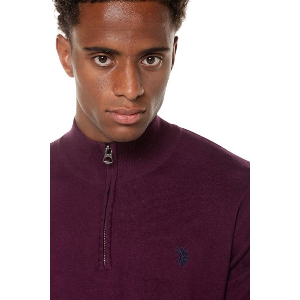 U.S POLO ASSN KIRK ΜΠΛΟΥΖΑ ΑΝΔΡΙΚΗ AUBERGINE