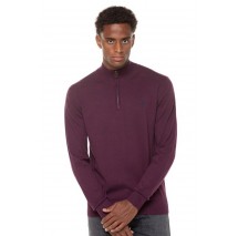 U.S POLO ASSN KIRK ΜΠΛΟΥΖΑ ΑΝΔΡΙΚΗ AUBERGINE