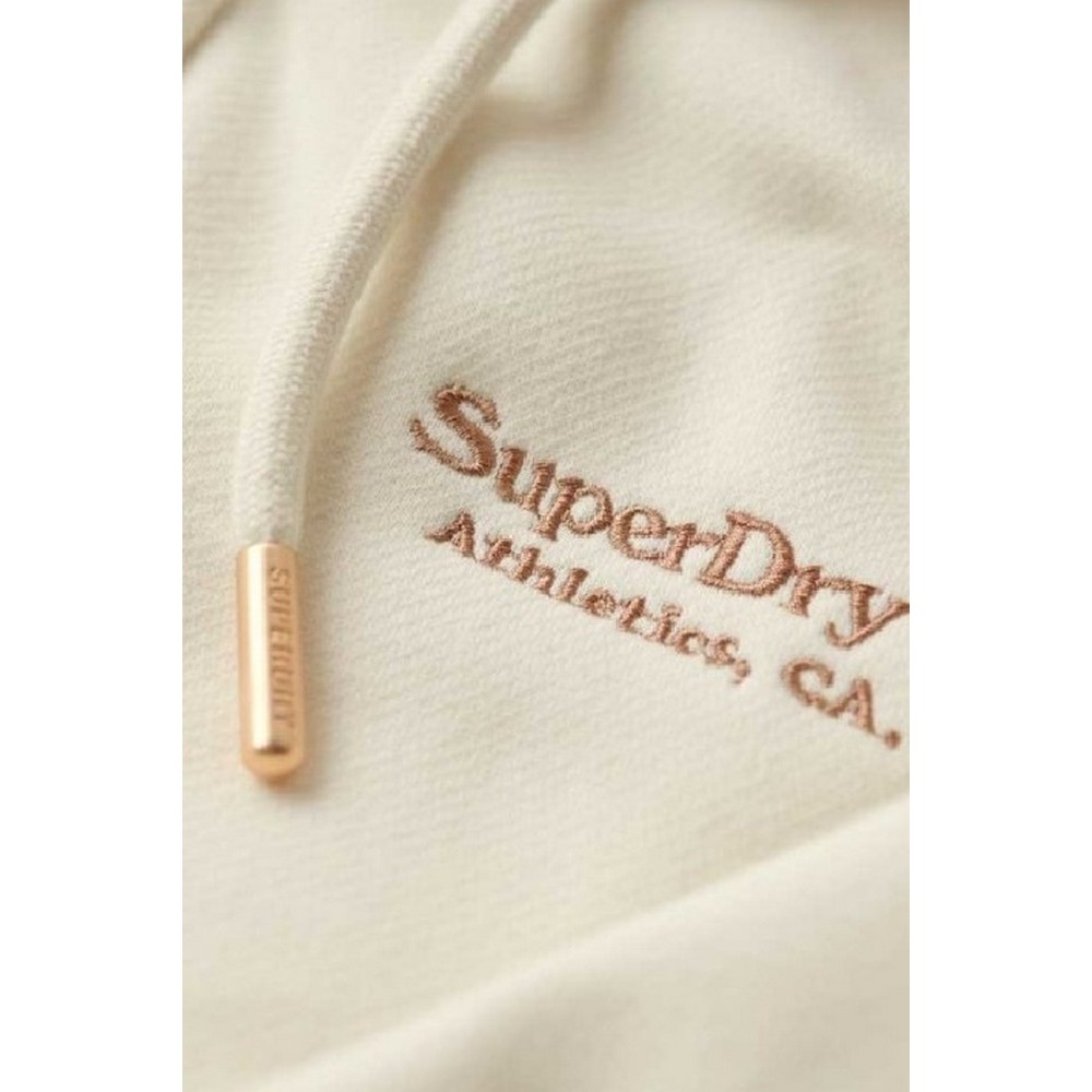 SUPERDRY ESSENTIAL LOGO ZIP HOODIE ΖΑΚΕΤΑ ΦΟΥΤΕΡ ΓΥΝΑΙΚΕΙΑ OFF WHITE