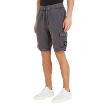 CALVIN KLEIN JEANS WASHED BADGE SHORTS ΒΕΡΜΟΥΔΑ ΑΝΔΡΙΚΗ WASHED BLACK