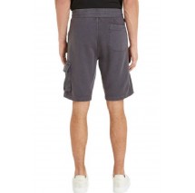 CALVIN KLEIN JEANS WASHED BADGE SHORTS ΒΕΡΜΟΥΔΑ ΑΝΔΡΙΚΗ WASHED BLACK