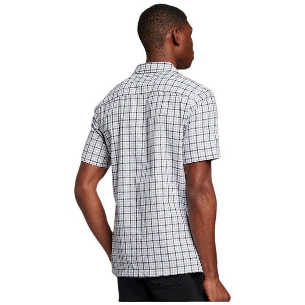 LYLE AND SCOTT VINTAGE GINGHAM REVERE COLLAR ΠΟΥΚΑΜΙΣΟ ΑΝΔΡΙΚΟ GREY