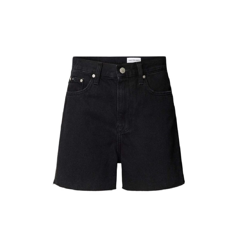 CALVIN KLEIN JEANS MOM SHORT ΣΟΡΤΣ ΓΥΝΑΙΚΕΙΟ BLACK DENIM