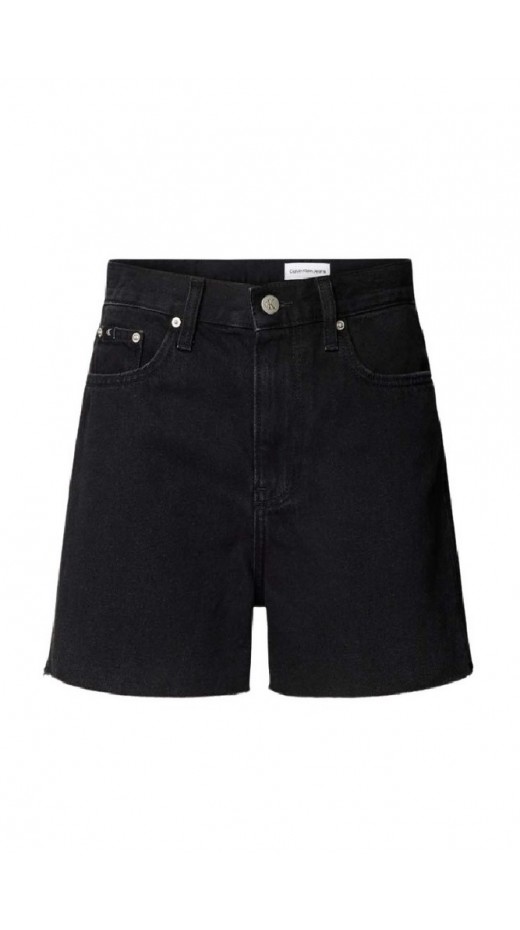 CALVIN KLEIN JEANS MOM SHORT ΣΟΡΤΣ ΓΥΝΑΙΚΕΙΟ BLACK DENIM