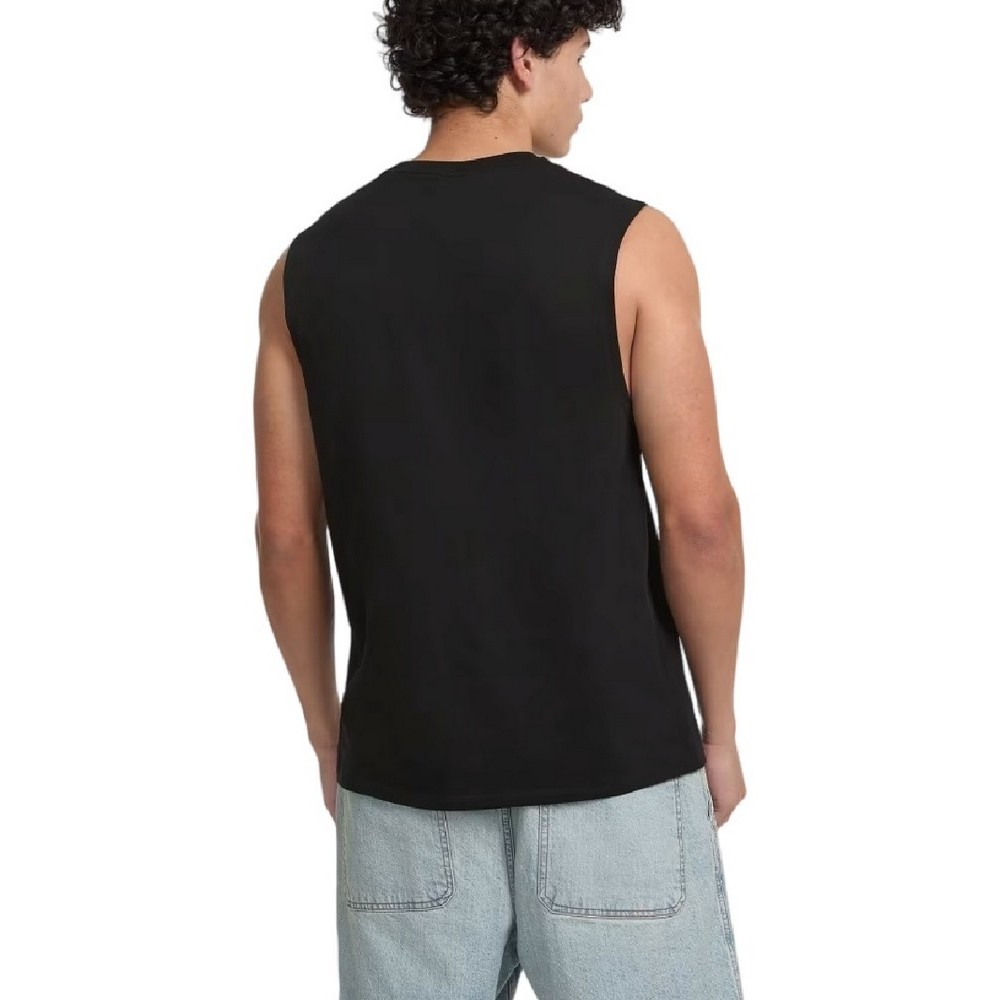 GUESS JEANS MUSCLE COLLEGIATE ΑΜΑΝΙΚΗ ΜΠΛΟΥΖΑ ΑΝΔΡΙΚΗ BLACK