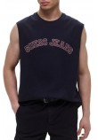 GUESS JEANS MUSCLE COLLEGIATE ΑΜΑΝΙΚΗ ΜΠΛΟΥΖΑ ΑΝΔΡΙΚΗ NAVY