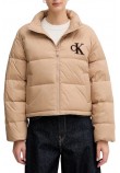 TOMMY JEANS GRAPHIC LOGO PUFFER JACKET ΜΠΟΥΦΑΝ ΓΥΝΑΙΚΕΙΟ BEIGE