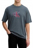 CALVIN KLEIN JEANS 16S TRICOLOR MONOLOGO GRAPHIC T-SHIRT ΜΠΛΟΥΖΑ ΑΝΔΡΙΚΗ NIGHT BLUE