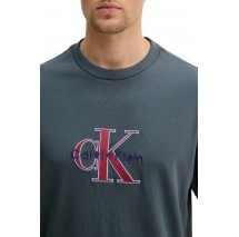 CALVIN KLEIN JEANS 16S TRICOLOR MONOLOGO GRAPHIC T-SHIRT ΜΠΛΟΥΖΑ ΑΝΔΡΙΚΗ NIGHT BLUE