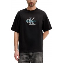 CALVIN KLEIN JEANS 16S TRICOLOR MONOLOGO GRAPHIC T-SHIRT ΜΠΛΟΥΖΑ ΑΝΔΡΙΚΗ BLACK