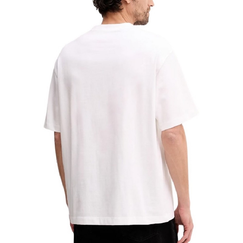 CALVIN KLEIN JEANS 16S TRICOLOR MONOLOGO GRAPHIC T-SHIRT ΜΠΛΟΥΖΑ ΑΝΔΡΙΚΗ BRIGHT WHITE