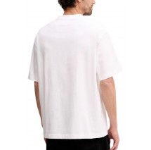 CALVIN KLEIN JEANS 16S TRICOLOR MONOLOGO GRAPHIC T-SHIRT ΜΠΛΟΥΖΑ ΑΝΔΡΙΚΗ BRIGHT WHITE