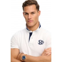 SUPERDRY D2 PIQUE MONOGRAM POLO T-SHIRT ΜΠΛΟΥΖΑ ΑΝΔΡΙΚΗ NAVY/WHITE