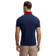 SUPERDRY D2 PIQUE MONOGRAM POLO T-SHIRT ΜΠΛΟΥΖΑ ΑΝΔΡΙΚΗ NAVY