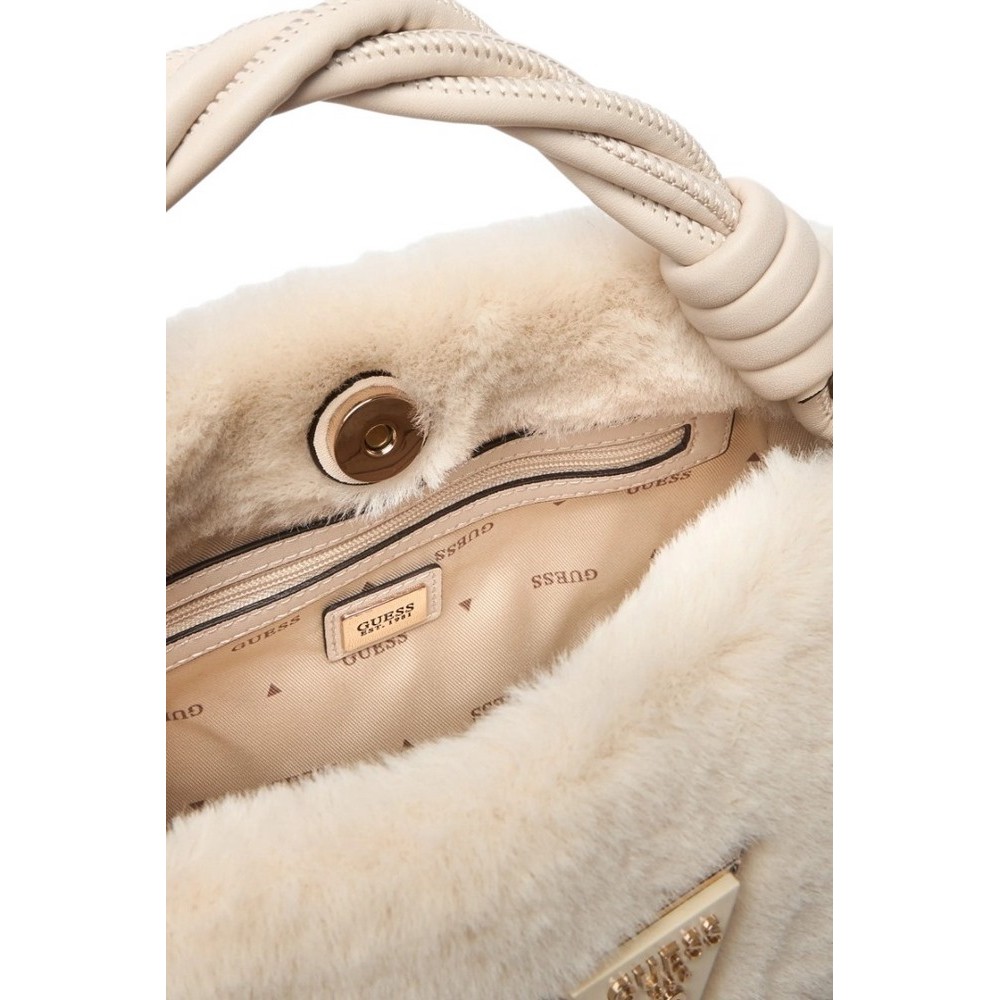 GUESS SHAIDA TOP HANDLE CROSSBODY ΤΣΑΝΤΑ ΓΥΝΑΙΚΕΙΑ STONE