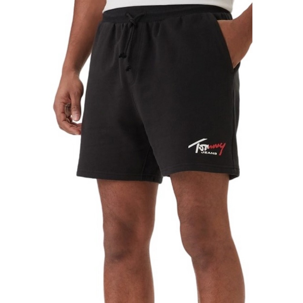 TOMMY JEANS SIGNATURE BEACH SHORT ΒΕΡΜΟΥΔΑ ΑΝΔΡΙΚΗ BLACK