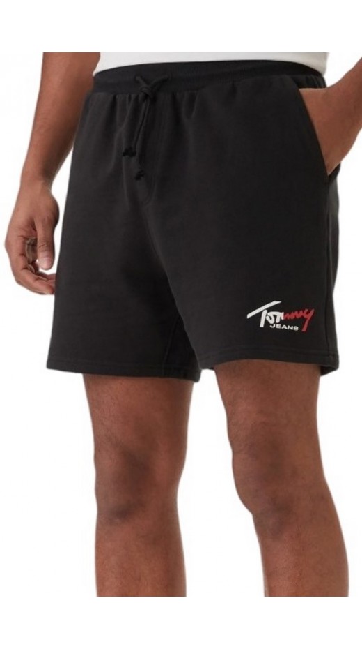 TOMMY JEANS SIGNATURE BEACH SHORT ΒΕΡΜΟΥΔΑ ΑΝΔΡΙΚΗ BLACK