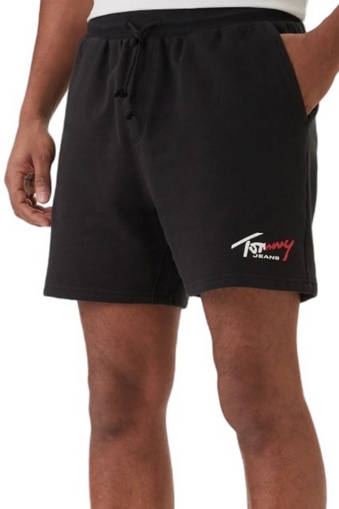 TOMMY JEANS SIGNATURE BEACH SHORT ΒΕΡΜΟΥΔΑ ΑΝΔΡΙΚΗ BLACK