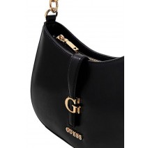 GUESS CARRIE TOP ZIP SHOULDER BAG ΤΣΑΝΤΑ ΓΥΝΑΙΚΕΙΑ BLACK