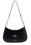 GUESS CARRIE TOP ZIP SHOULDER BAG ΤΣΑΝΤΑ ΓΥΝΑΙΚΕΙΑ BLACK