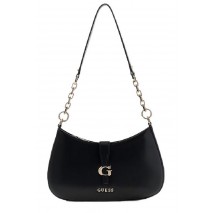 GUESS CARRIE TOP ZIP SHOULDER BAG ΤΣΑΝΤΑ ΓΥΝΑΙΚΕΙΑ BLACK
