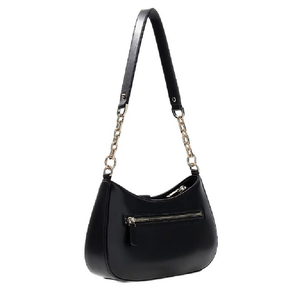 GUESS CARRIE TOP ZIP SHOULDER BAG ΤΣΑΝΤΑ ΓΥΝΑΙΚΕΙΑ BLACK