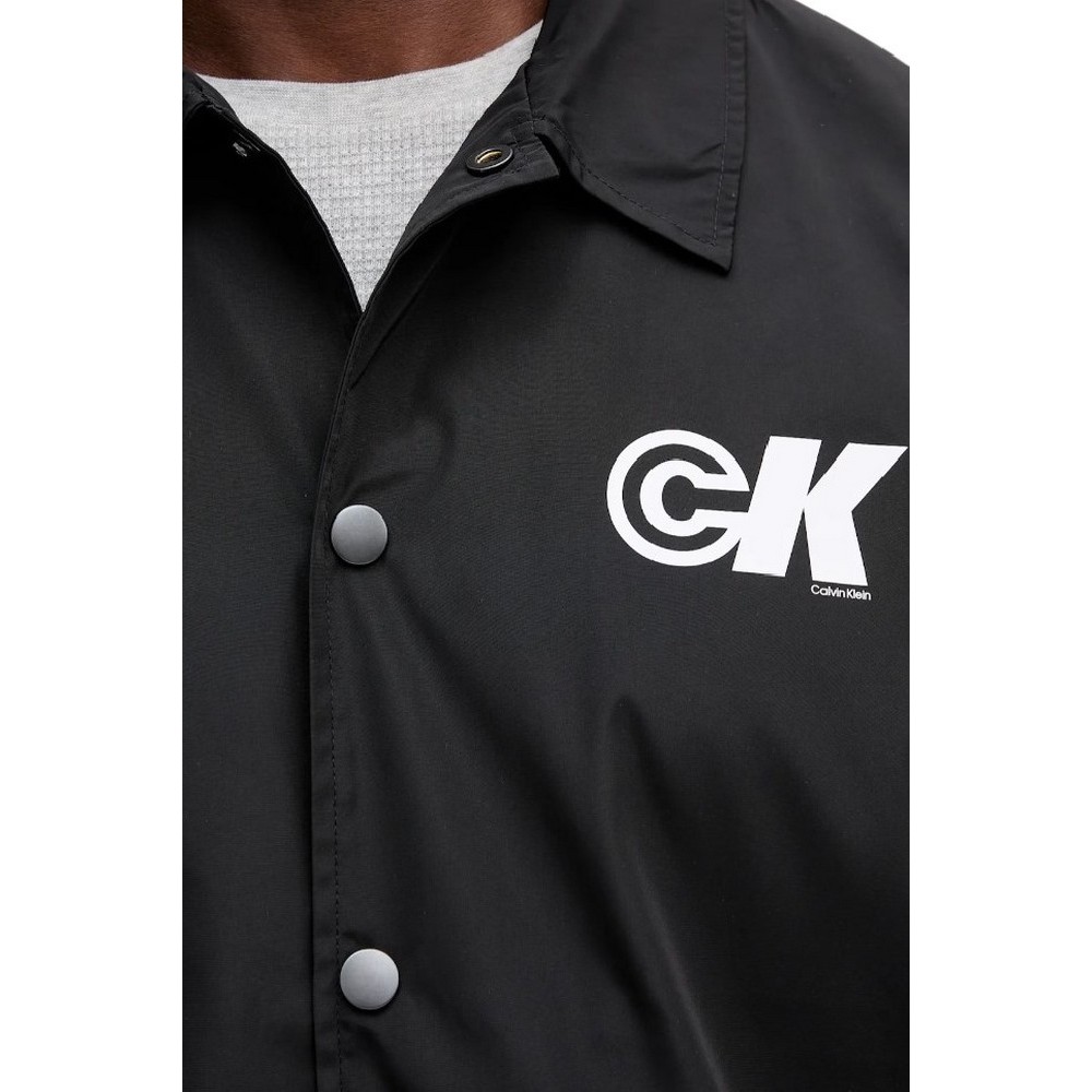 CALVIN KLEIN JEANS LS NYLN CK GRPHC CC ΜΠΟΥΦΑΝ ΑΝΔΡΙΚΟ BLACK