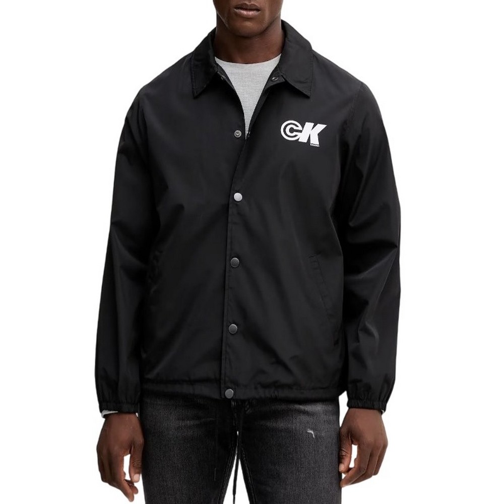CALVIN KLEIN JEANS LS NYLN CK GRPHC CC ΜΠΟΥΦΑΝ ΑΝΔΡΙΚΟ BLACK