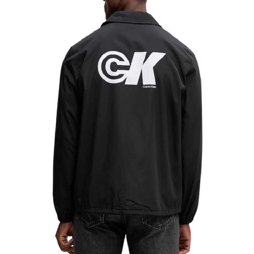 CALVIN KLEIN JEANS LS NYLN CK GRPHC CC ΜΠΟΥΦΑΝ ΑΝΔΡΙΚΟ BLACK