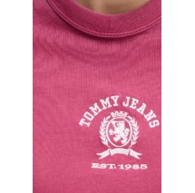TOMMY JEANS REG SH VARSITY CREST TEE T-SHIRT ΜΠΛΟΥΖΑ ΓΥΝΑΙΚΕΙΑ BERRY