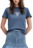TOMMY JEANS REG SH VARSITY CREST TEE T-SHIRT ΜΠΛΟΥΖΑ ΓΥΝΑΙΚΕΙΑ NAVY