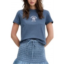 TOMMY JEANS REG SH VARSITY CREST TEE T-SHIRT ΜΠΛΟΥΖΑ ΓΥΝΑΙΚΕΙΑ NAVY