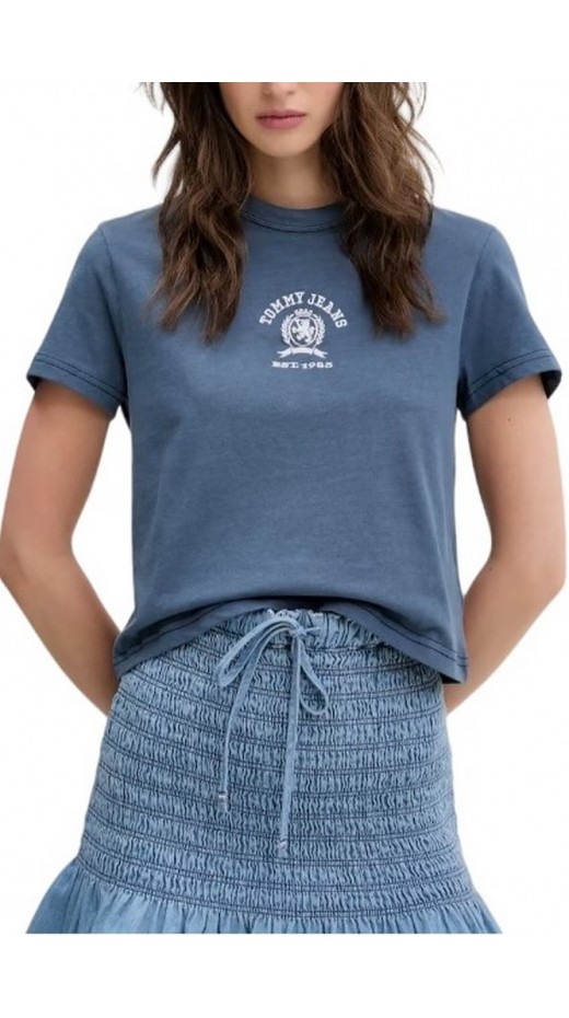 TOMMY JEANS REG SH VARSITY CREST TEE T-SHIRT ΜΠΛΟΥΖΑ ΓΥΝΑΙΚΕΙΑ NAVY