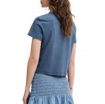 TOMMY JEANS REG SH VARSITY CREST TEE T-SHIRT ΜΠΛΟΥΖΑ ΓΥΝΑΙΚΕΙΑ NAVY