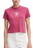 TOMMY JEANS REG SH VARSITY CREST TEE T-SHIRT ΜΠΛΟΥΖΑ ΓΥΝΑΙΚΕΙΑ BERRY