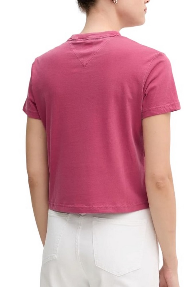 TOMMY JEANS REG SH VARSITY CREST TEE T-SHIRT ΜΠΛΟΥΖΑ ΓΥΝΑΙΚΕΙΑ BERRY