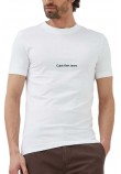 CALVIN KLEIN JEANS INSTITUTIONAL TEE T-SHIRT ΑΝΔΡΙΚΟ WHITE