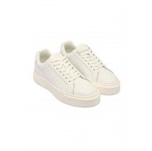CALVIN KLEIN JEANS BASKET LACE UP LTH AOP ΠΑΠΟΥΤΣΙ ΓΥΝΑΙΚΕΙΟ WHITE