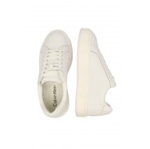 CALVIN KLEIN JEANS BASKET LACE UP LTH AOP ΠΑΠΟΥΤΣΙ ΓΥΝΑΙΚΕΙΟ WHITE