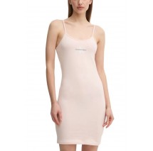CALVIN KLEIN JEANS MONOLOGO STRAPPY DRESS ΦΟΡΕΜΑ ΓΥΝΑΙΚΕΙΟ PEONY