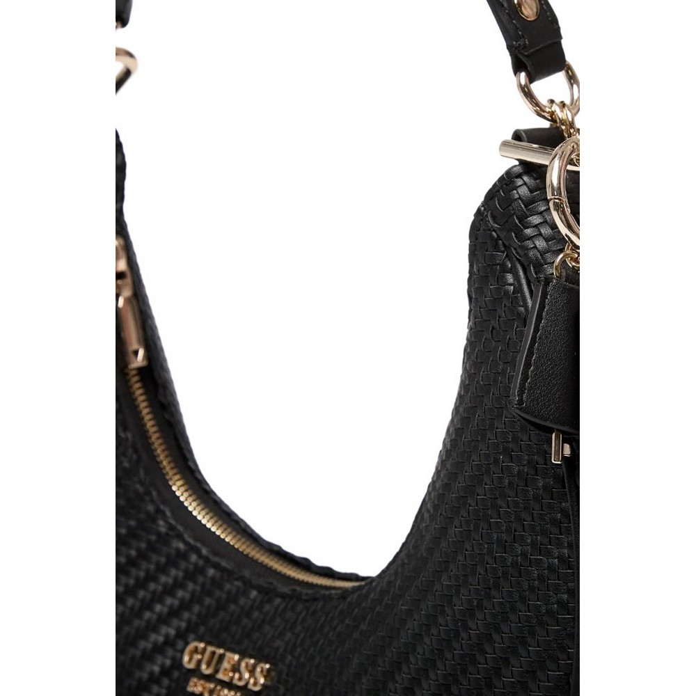 GUESS MIREMA HOBO SHOULDER BAG ΤΣΑΝΤΑ ΓΥΝΑΙΚΕΙΑ BLACK