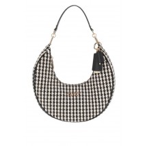 GUESS MIREMA HOBO SHOULDER BAG ΤΣΑΝΤΑ ΓΥΝΑΙΚΕΙΑ BLACK/WHITE