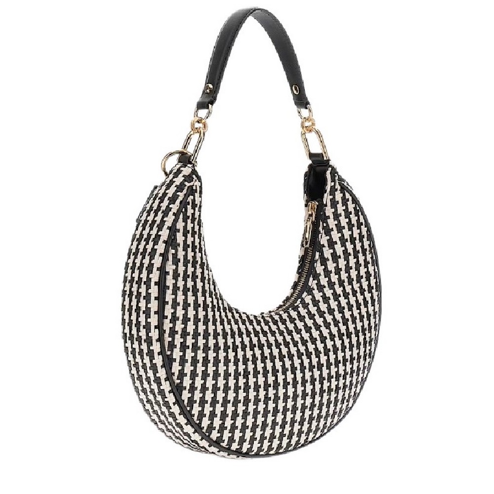 GUESS MIREMA HOBO SHOULDER BAG ΤΣΑΝΤΑ ΓΥΝΑΙΚΕΙΑ BLACK/WHITE