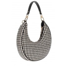 GUESS MIREMA HOBO SHOULDER BAG ΤΣΑΝΤΑ ΓΥΝΑΙΚΕΙΑ BLACK/WHITE