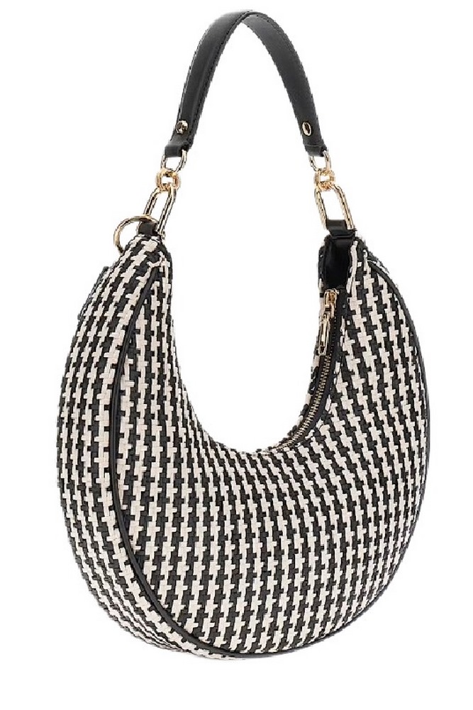 GUESS MIREMA HOBO SHOULDER BAG ΤΣΑΝΤΑ ΓΥΝΑΙΚΕΙΑ BLACK/WHITE